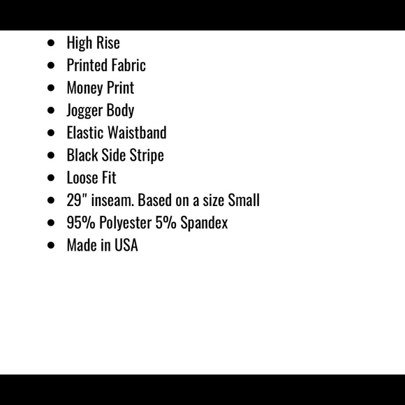 Throw Some More Print Joggers with Dollar Bills - Picture 8 of 8